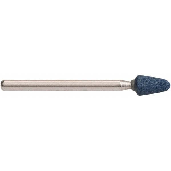 Mounted Point: 3/8" Thick, 1/8" Shank Dia, B44, 120 Grit, Fine