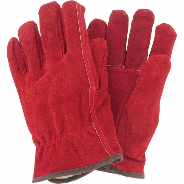 MCR SAFETY 3501L Gloves: Size L, Deerskin 
