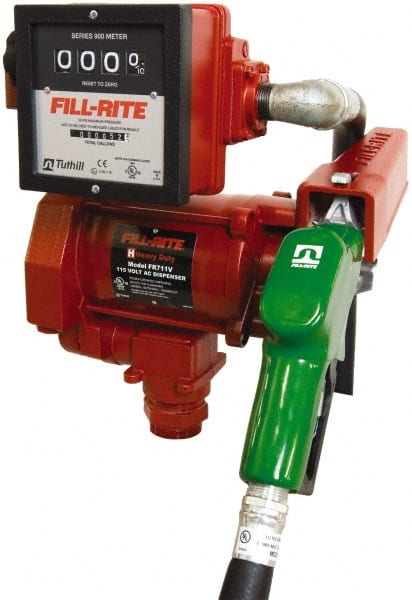Tuthill FR711VA 23 GPM, 1" Hose Diam, AC High-Flow Tank Pump with Automatic Nozzle & 901 Meter 