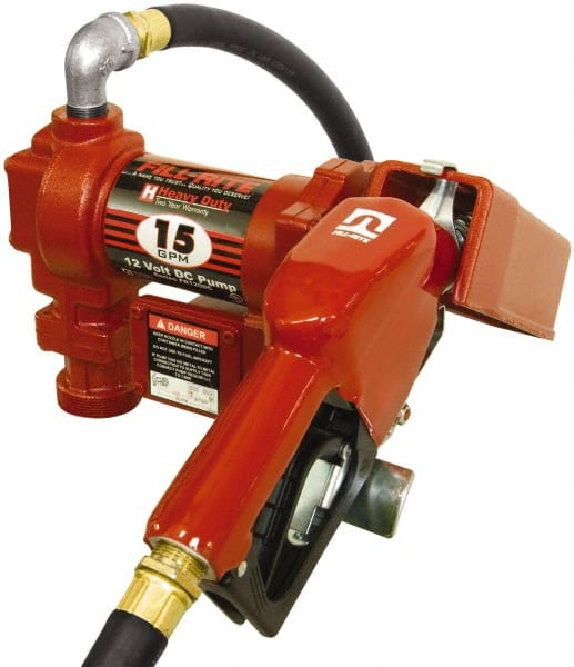 Tuthill FR1210HA 15 GPM, 3/4" Hose Diam, DC Tank Pump with Automatic Nozzle 