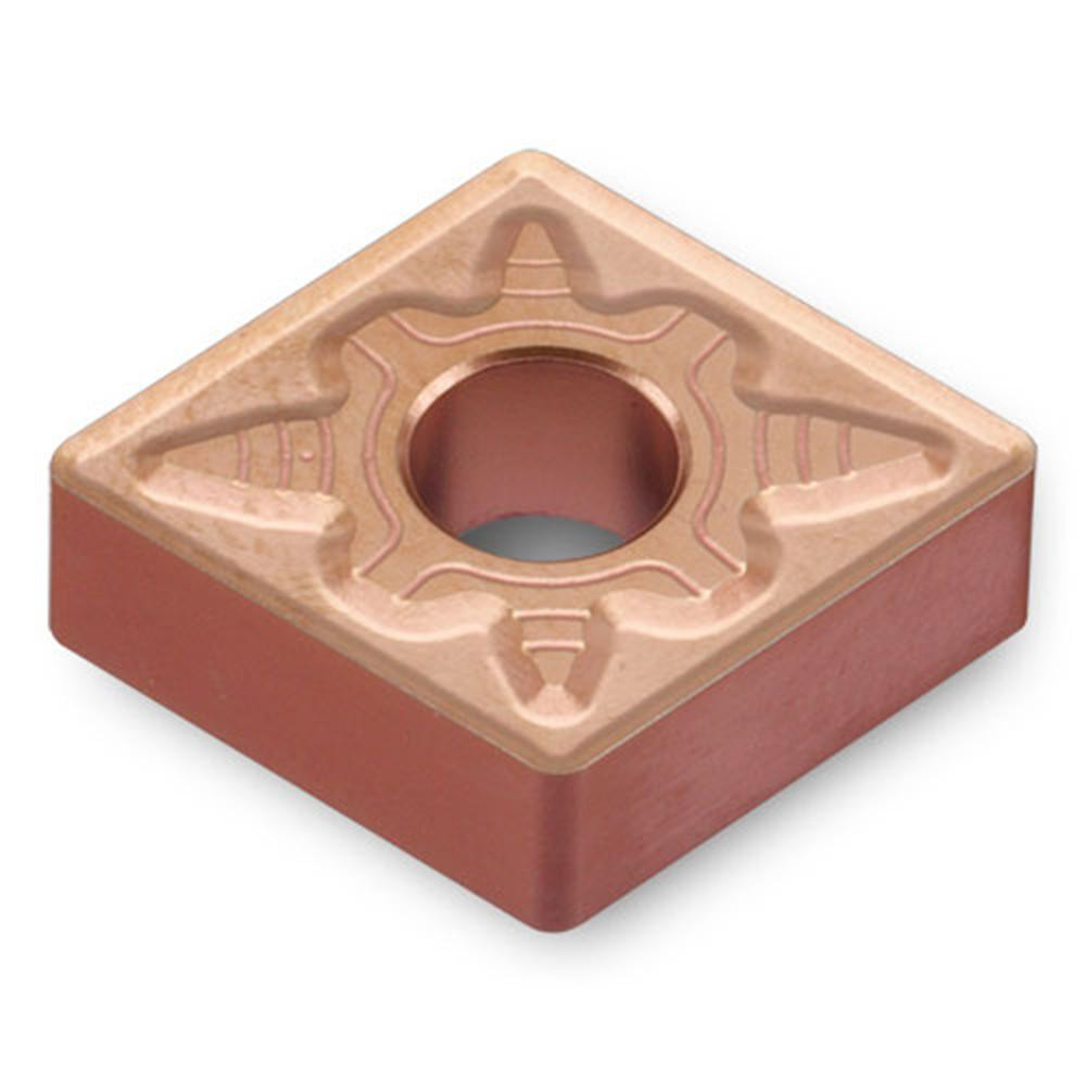 Turning Insert: CNMG432EM TT5080, Carbide - AlTiN & TiN Finish, Neutral, 0.5080" Long, 0.5000" Inscribed Circle, 0.0310" Corner Radius, 80.00 deg C - Diamond (Rhombic) 80-Deg, Series CNMG