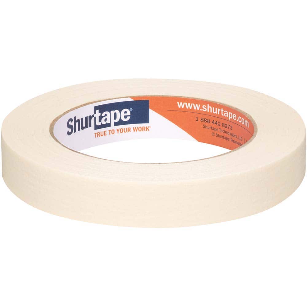 Masking Tape: 18 mm Wide, 60 yd Long, 4.8 mil Thick, Natural & Tan