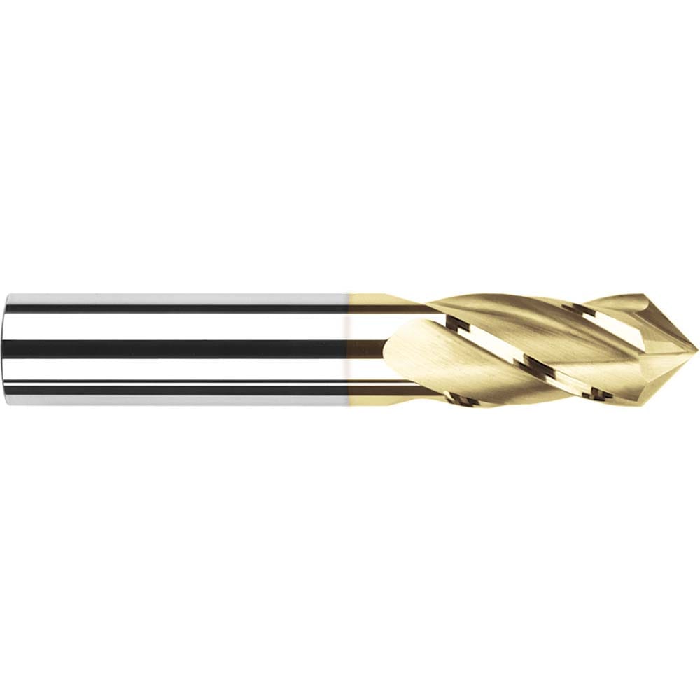 Harvey Tool 15324-C1 Drill Mill: 3/8" Dia, 7/8" LOC, 4 Flutes, 90 ° Point, Solid Carbide Image