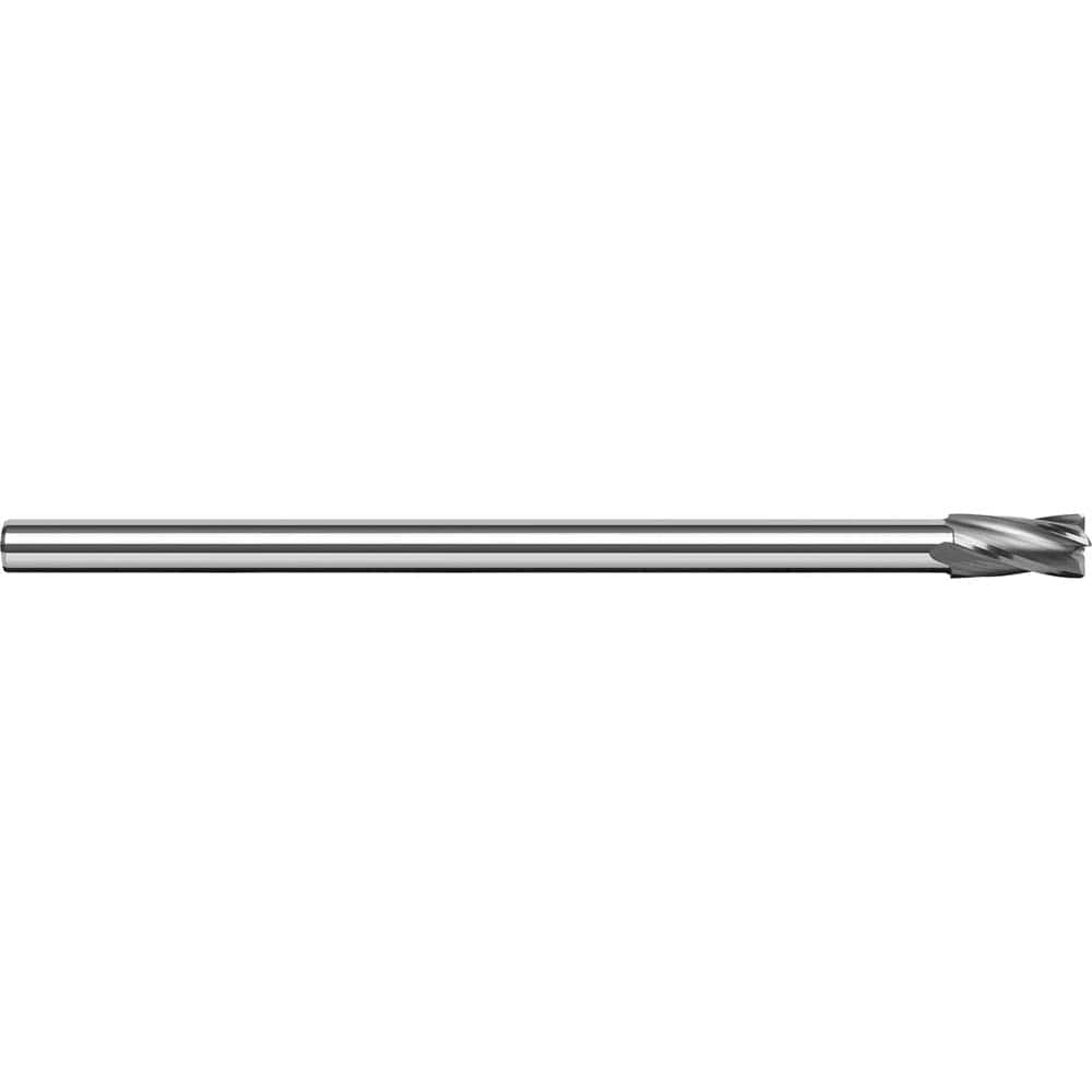 Harvey Tool 17632 Corner Radius End Mill: 1/2" Dia, 3/4" LOC, 0.03" Radius, 4 Flutes, Solid Carbide 