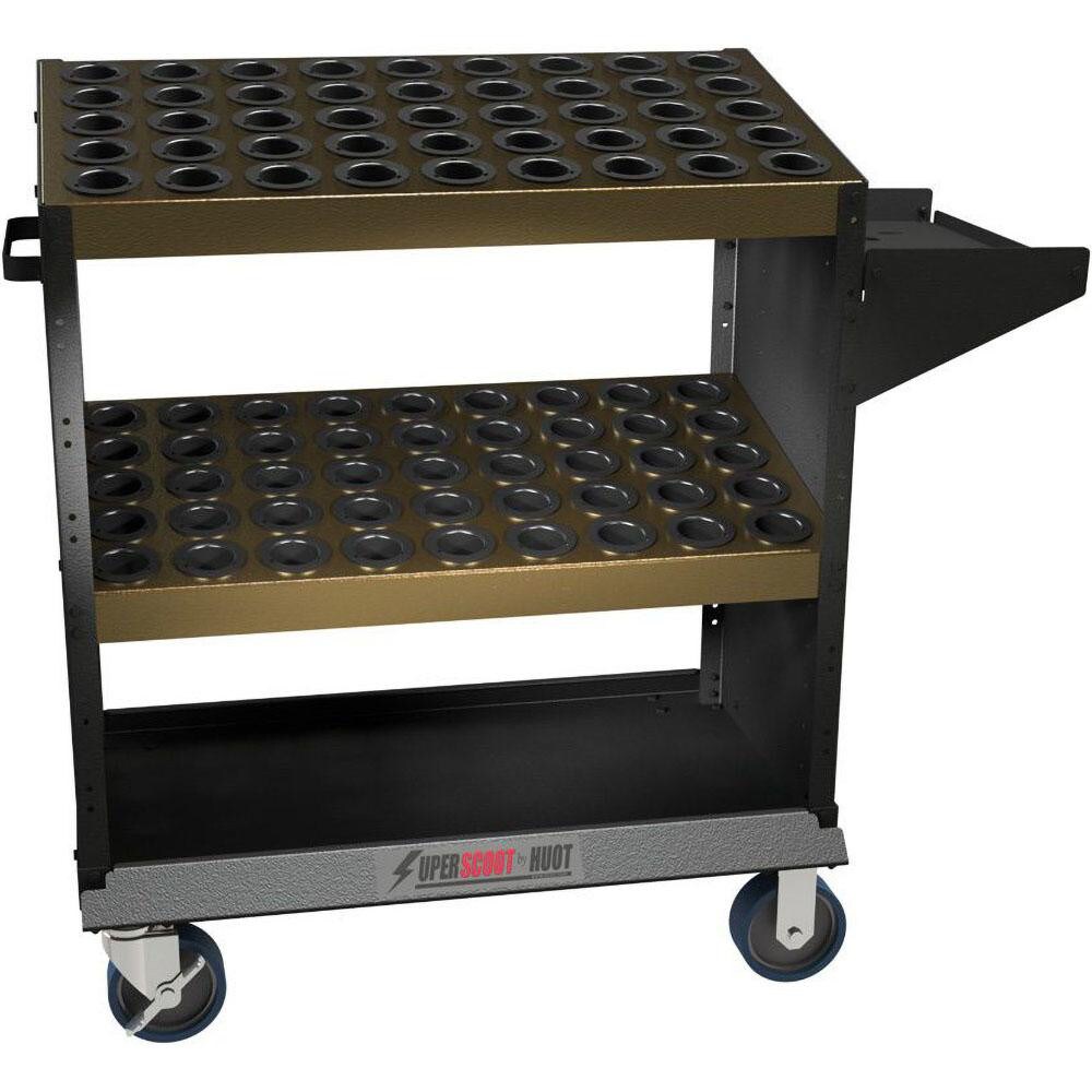 90 Tool Capacity, HSK HSK63A Taper SuperScoot CNC Tool Cart