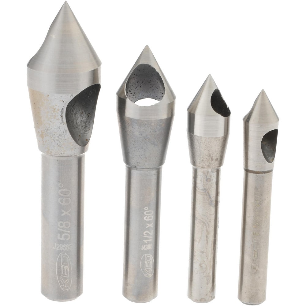 Keo 53508 Countersink Set: 4 Pc, 5/16 to 5/8" Head Dia, 60 ° Included Angle Image