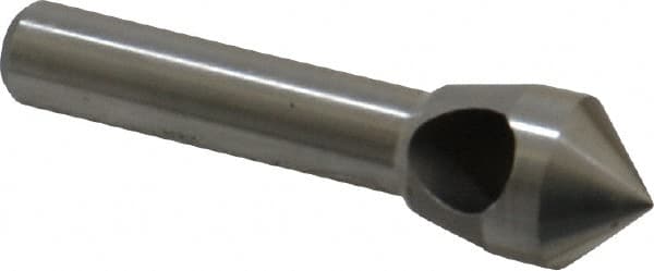 100 Degree Angle Uncoated Bright Finish 6 Flutes KEO 50040 Cobalt Steel Single-End Countersink Set 1/4-1 Body Diameter 