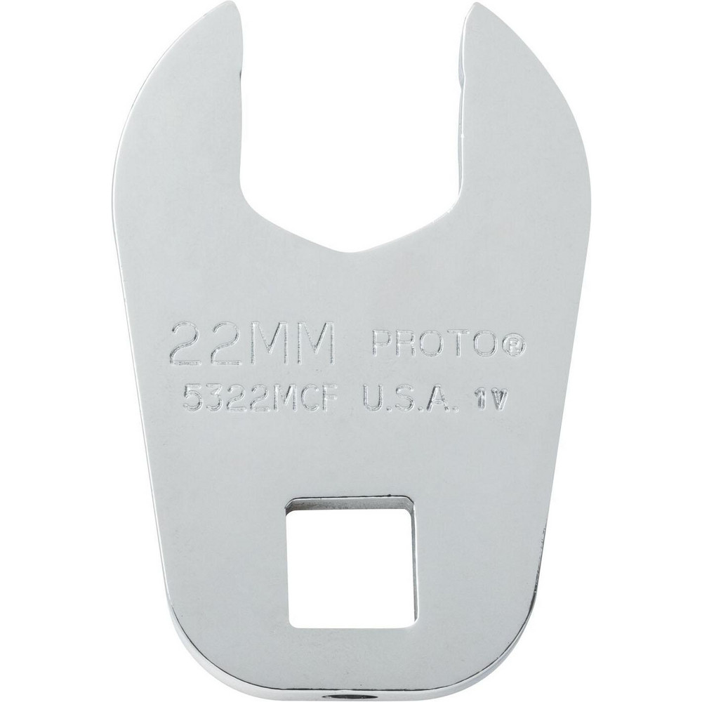 Open End Crowfoot Wrench: - Chrome Finish