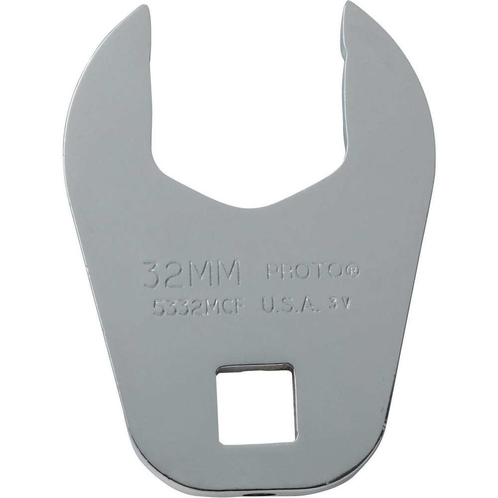 Open End Crowfoot Wrench: - Chrome Finish