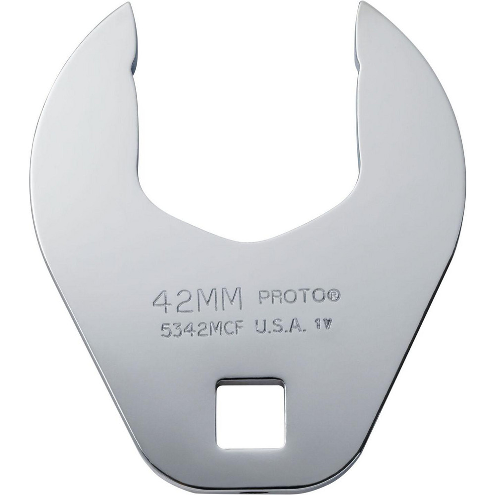 Open End Crowfoot Wrench: - Chrome Finish