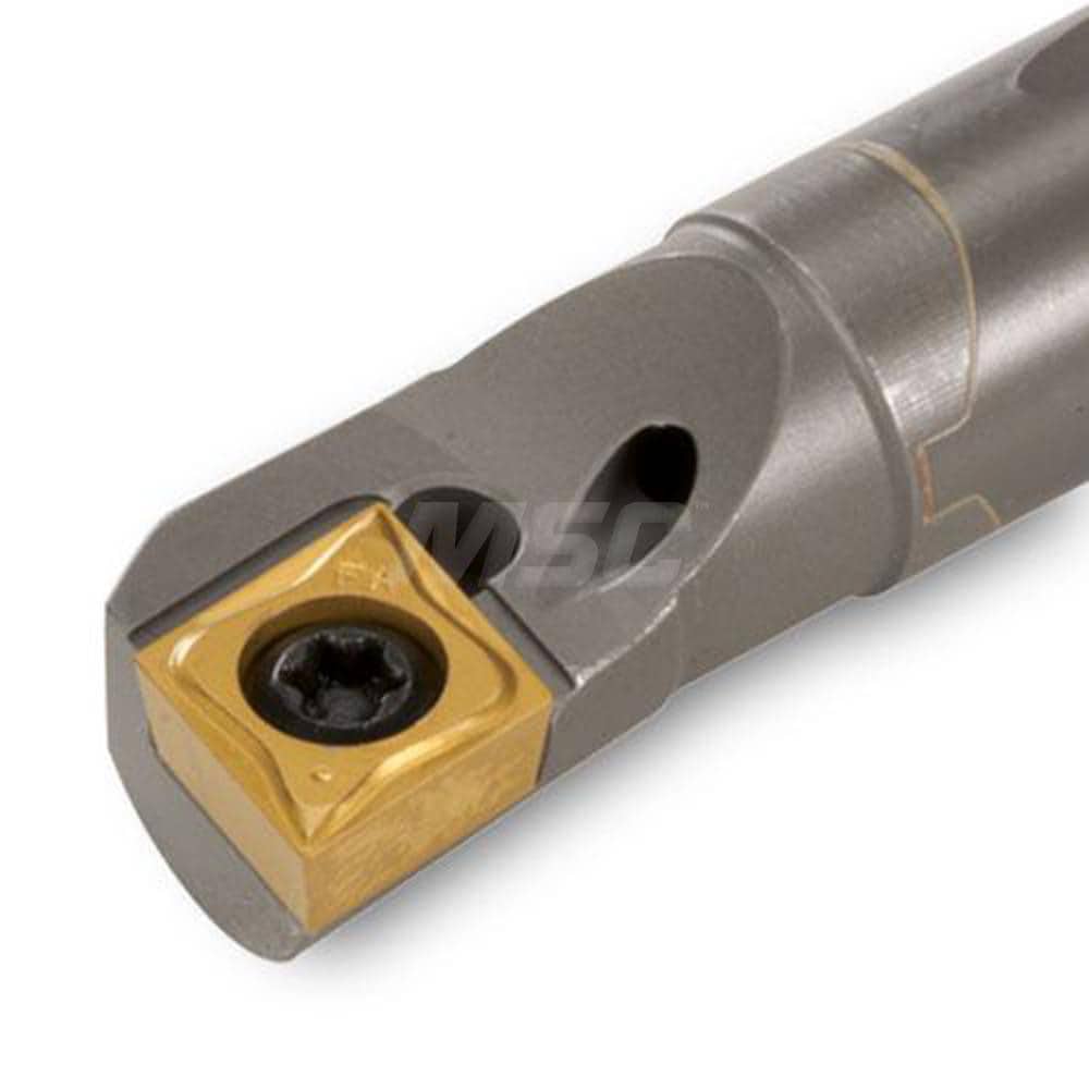 Indexable Boring Bars; Minimum Bore Diameter (Decimal Inch): 0.6250 ; Minimum Bore Diameter (Inch): 5/8 ; Maximum Bore Depth (Decimal Inch): 3.5000 ; Maximum Bore Depth (Inch): 3-1/2 ; Toolholder Style: SCLCR ; Tool Material: Solid Carbide