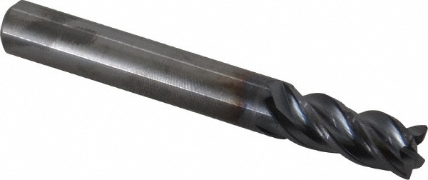 Kennametal 4047745 Corner Radius End Mill: 5/16" Dia, 3/4" LOC, 0.015" Radius, 4 Flutes, Solid Carbide Image