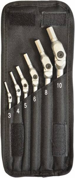 6 Piece, 3 to 10mm Hex Driver Set