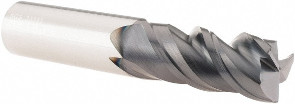 SGS 33353 Corner Radius End Mill: 3/4" Dia, 1-3/4" LOC, 0.04" Radius, 3 Flutes, Solid Carbide Image