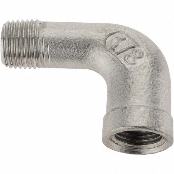 Value Collection Pipe 90 ° Street Elbow 1/8" Fitting, 304 Stainless