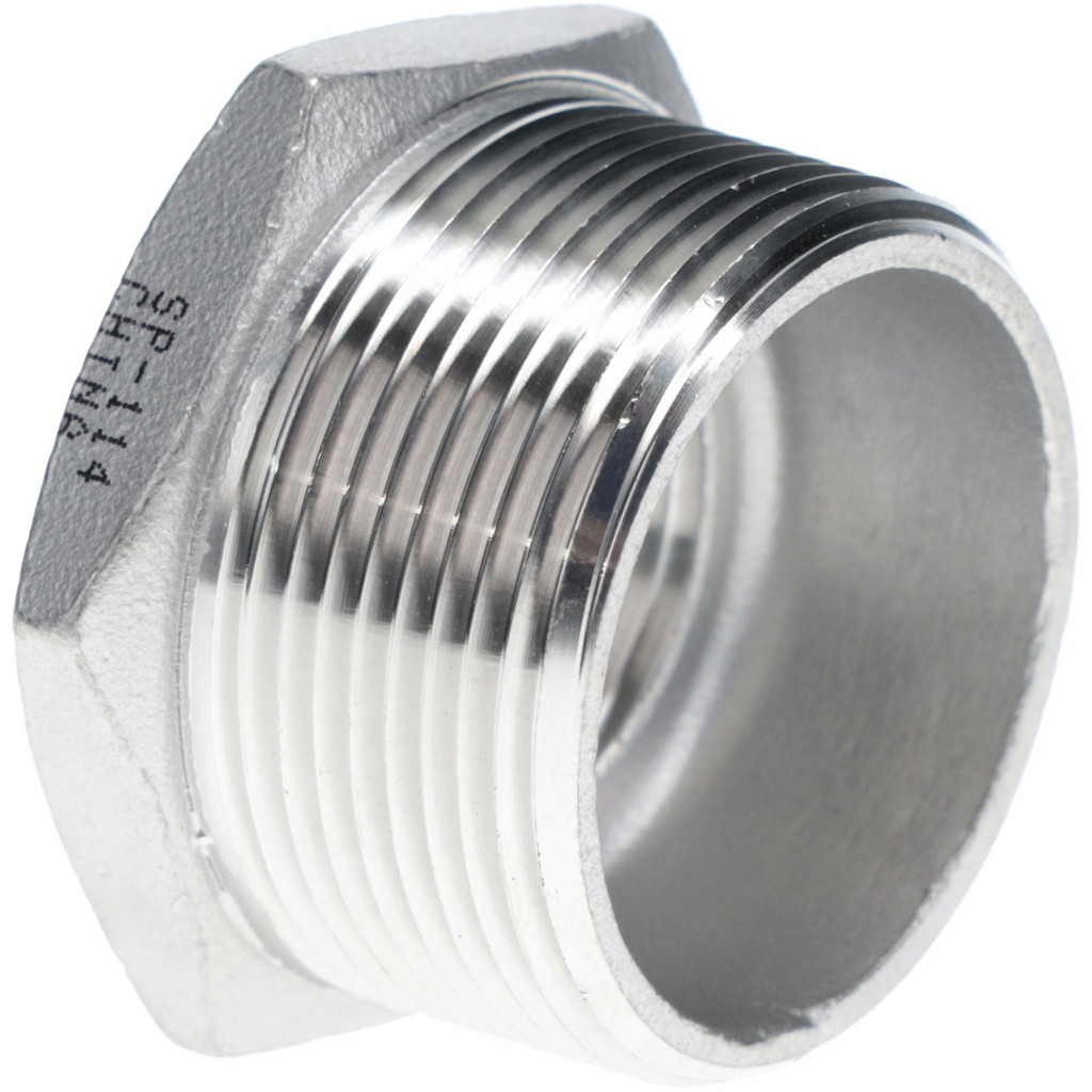 Value Collection - Pipe Hex Bushing: 1-1/2 x 1", 304 Stainless Steel ...