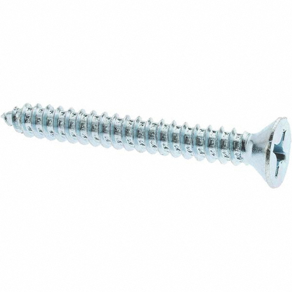 Sheet Metal Screw: #12, Flat Head, Phillips