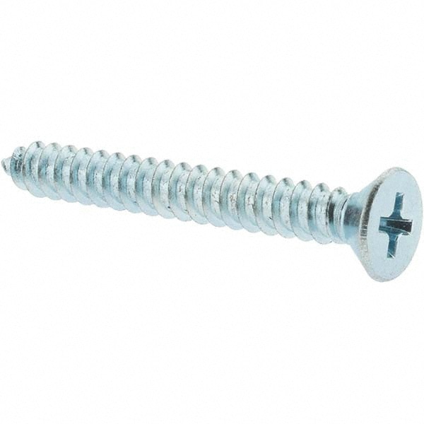 Sheet Metal Screw: #10, Flat Head, Phillips