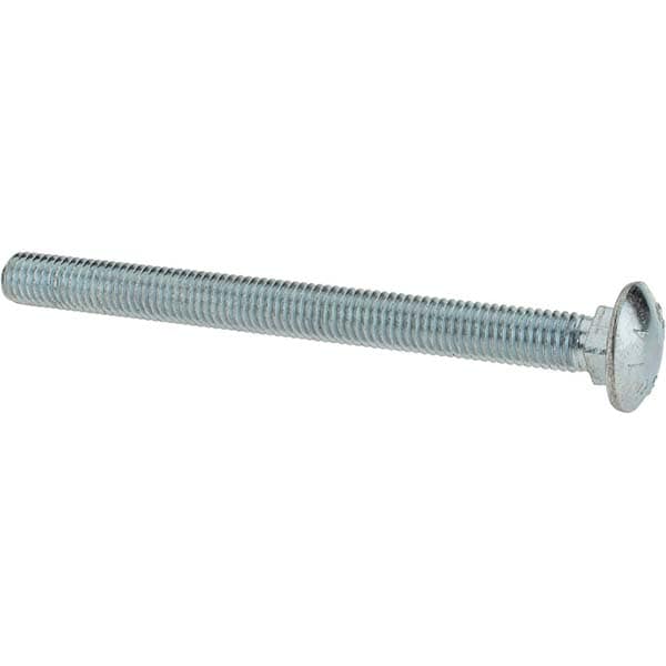 Carriage Bolt: 1/2-13, 6" Length Under Head, Square Neck