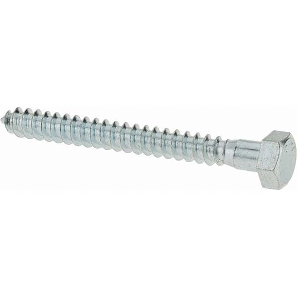 5/16 Screw, 3" Length Under Head, Steel, Hex Head Lag Screw