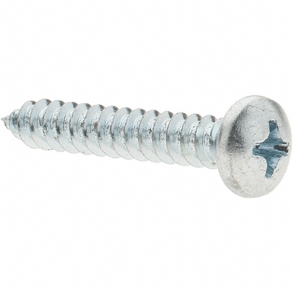 Sheet Metal Screw: #8, Pan Head, Phillips