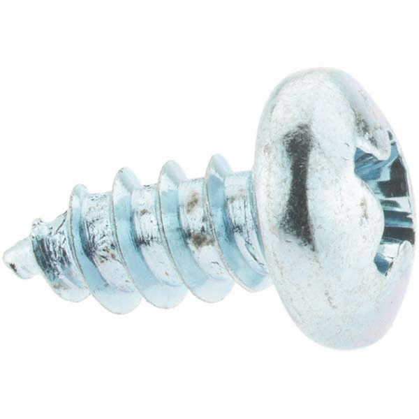 Sheet Metal Screw: #8, Pan Head, Phillips