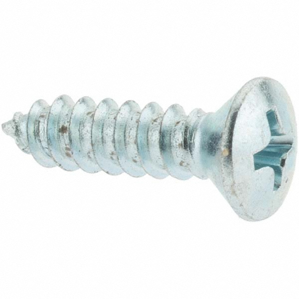 Sheet Metal Screw: #10, Oval Head, Phillips