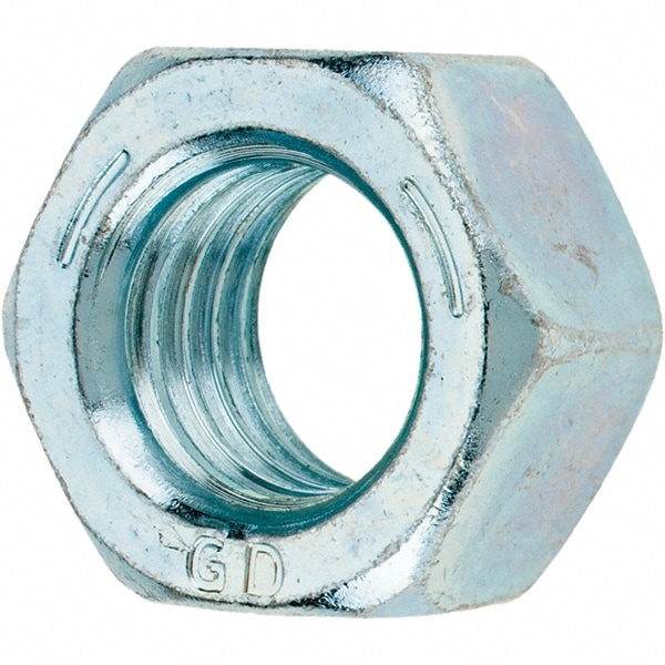 Value Collection - Hex Nut: 5/8-11, Grade 5 Steel, Zinc Finish | MSC Direct