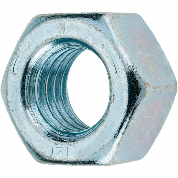 Value Collection - Hex Nut: 9/16-12, Grade 5 Steel, Zinc-Plated | MSC ...