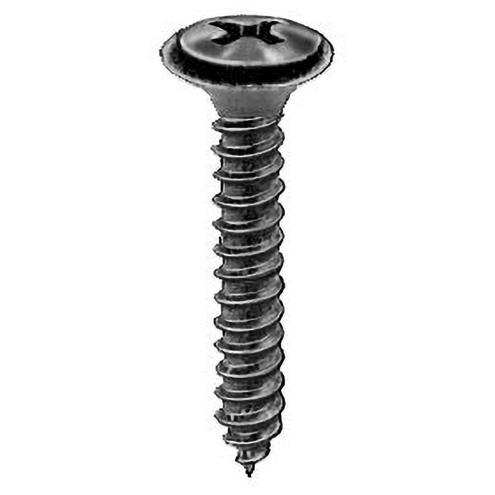 Sheet Metal Screw: #8, Oval Head, Phillips