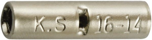 Butt Splice Terminal: Crimp-On Connection, 1.5 to 2.5 Sq mm