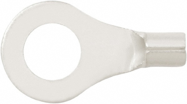 Circular Ring Terminal: Non-Insulated, 16 to 14 AWG, Crimp Connection