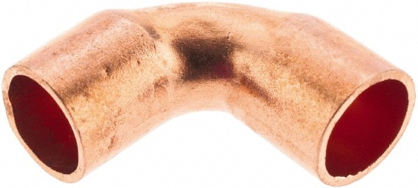 Wrot Copper Pipe 90 ° Elbow: 1/8" x 1/8" Fitting, C x C
