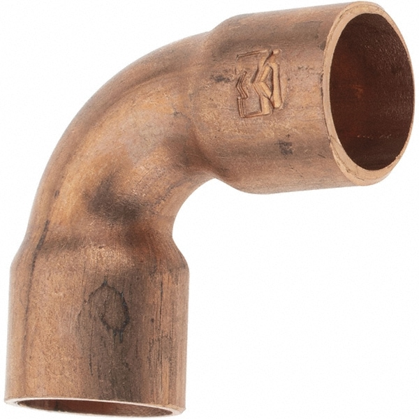 Wrot Copper Pipe 90 ° Elbow: 1/4" x 1/4" Fitting, C x C