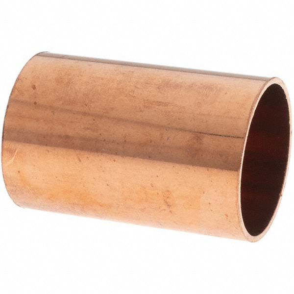 NIBCO COUPLING, DIMPLE STOP: WROT COPPER, CUP X CUP, 2 IN X 2 IN COPPER