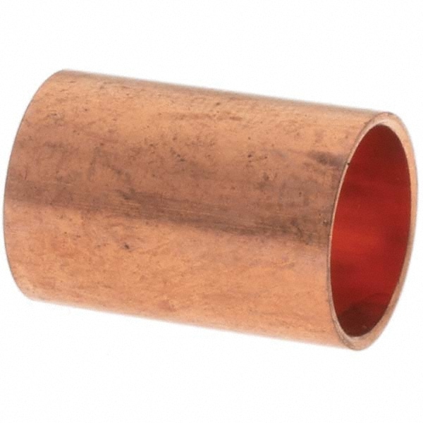 Wrot Copper Pipe Coupling: 1/4" Fitting, C x C