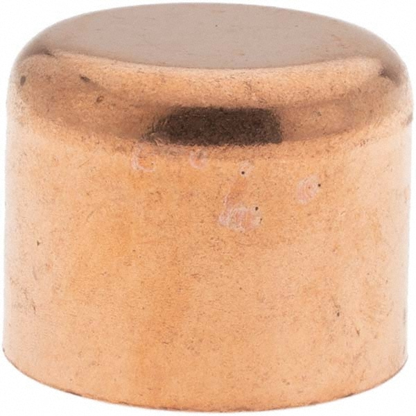 Wrot Copper Pipe Cap: 1-1/4" Fitting, C