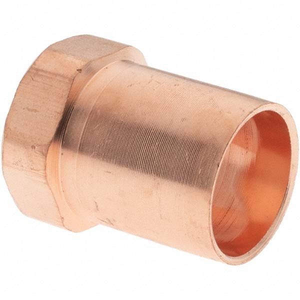Wrot Copper Pipe Adapter: 1/2" x 3/8" Fitting, C x F