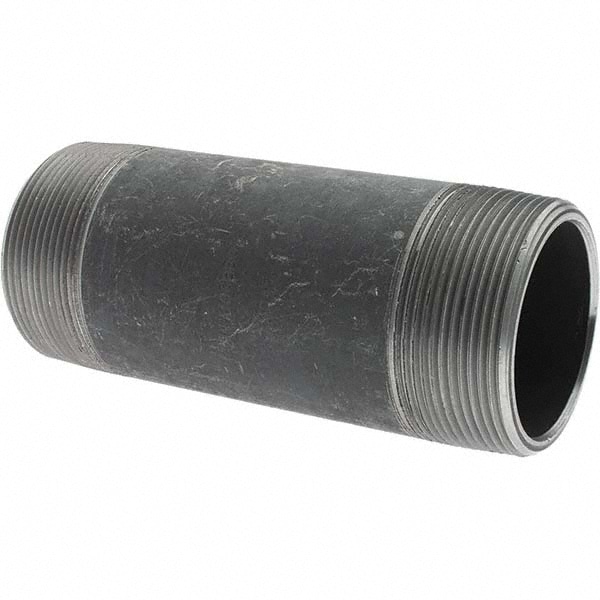 Black Pipe Nipple: 2" Dia x 5-1/2" Long, Schedule 80