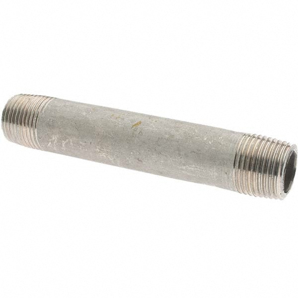 Stainless Steel Pipe Nipple: 3/8" Pipe, Grade 316 & 316L