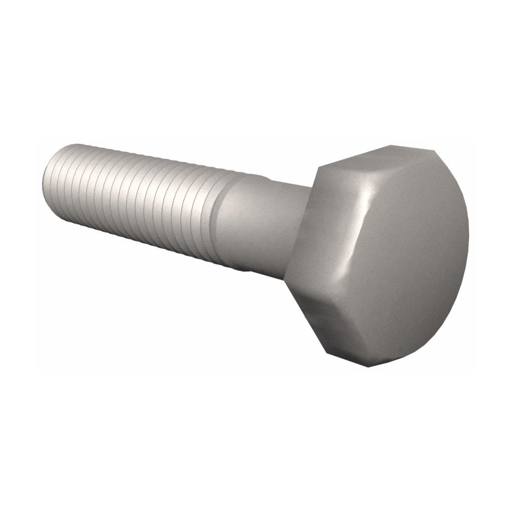 Hex Head Cap Screw: 3/8-24 x 2", Grade 18-8 Stainless Steel, Uncoated