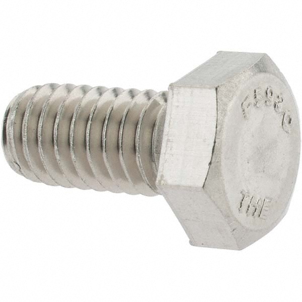 Hex Head Cap Screw: 5/16-18 x 5/8", Grade 18-8 Stainless Steel