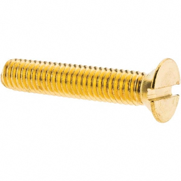 Machine Screw: #10-32 x 1" OAL, Flat Head, Slotted