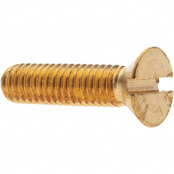 Machine Screw: #10-32 x 3/4", Flat Head, Slotted