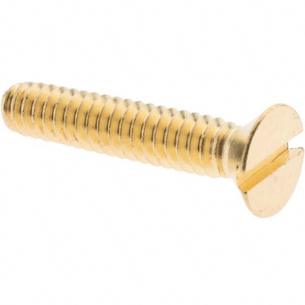 Machine Screw: #10-24 x 1", Flat Head, Slotted