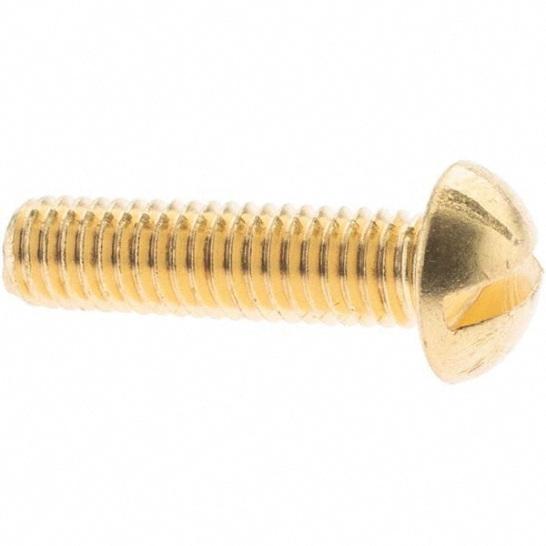 Machine Screw: #10-32 x 3/4", Round Head, Slotted