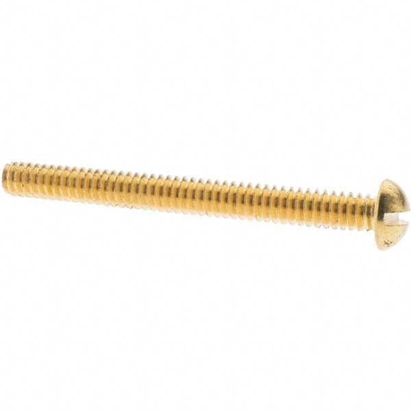 Machine Screw: #10-24 x 2", Round Head, Slotted