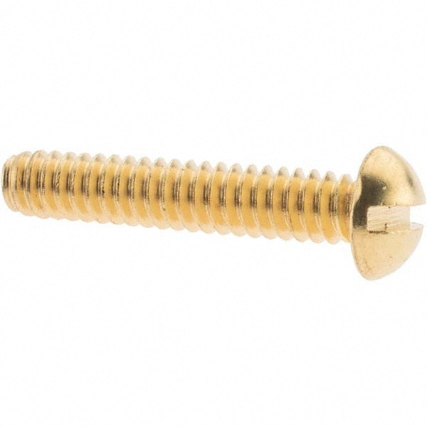 Machine Screw: #10-24 x 1", Round Head, Slotted