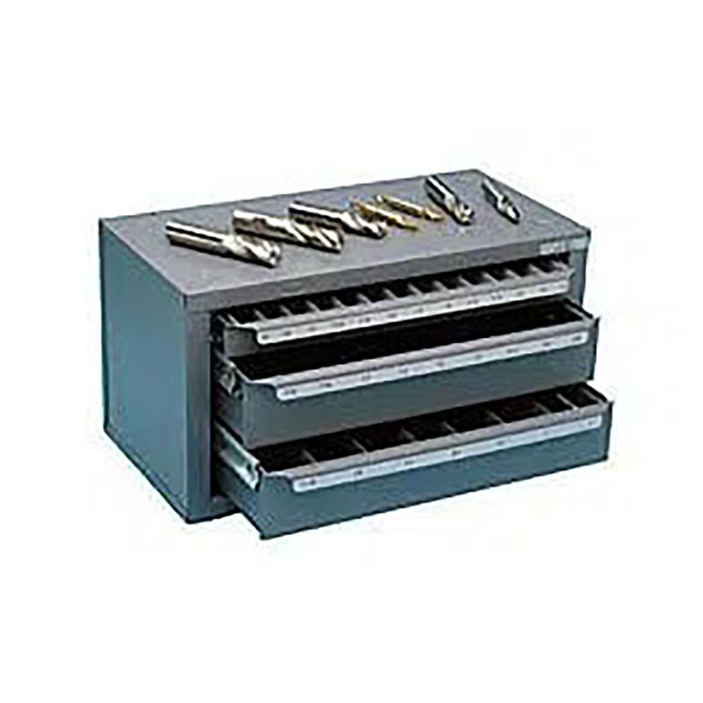 Huot 3 Drawer, 1/8 to 1" End Mill Diam, Steel End Mill Storage MSC Industrial Supply Co.