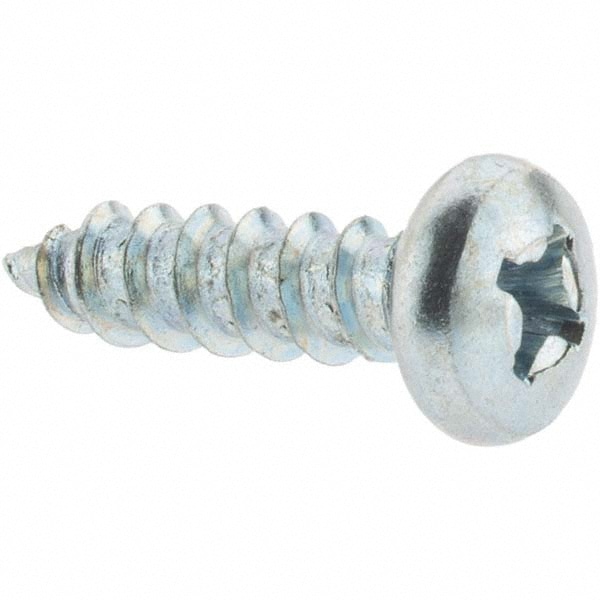 Sheet Metal Screw: #8, Pan Head, Phillips